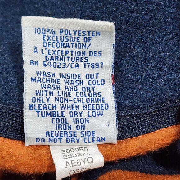 Old Navy Orange/Blue Fleece Sweaters Men's Sizes Large - Picture 7 of 7